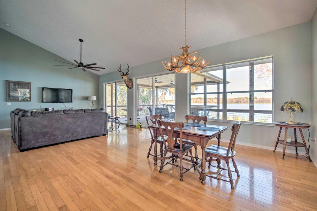 Lakefront Crystal River Home With Private Dock! Exteriör bild